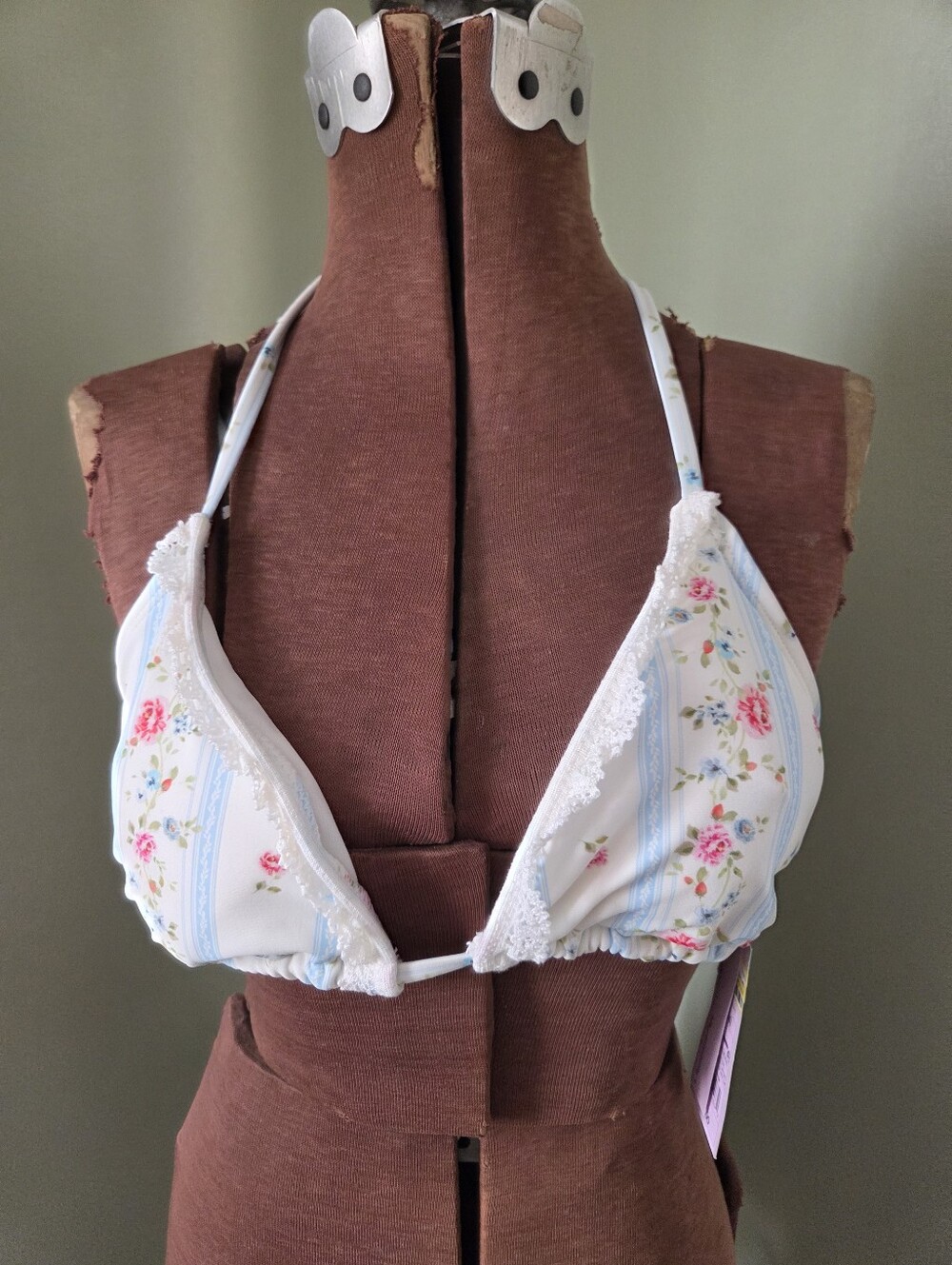 New Wild Fable Womens Large 12/14 Floral Bikini Swim Top